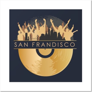 San Fran Disco Cool San Francisco City Posters and Art